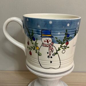 Bath & Body Works handcrafted holiday 1997 extra large coffee mug